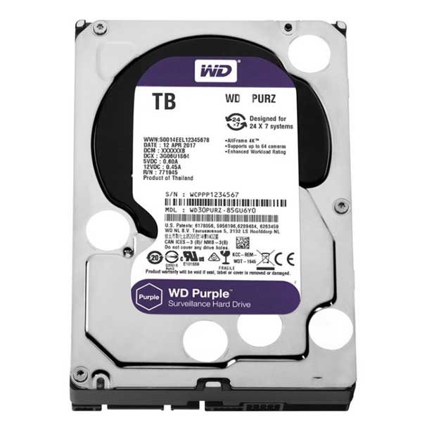 western digital purple surveillance hard disk hardware